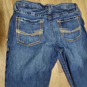 A pair of Ariat blue jeans 34x34 men.